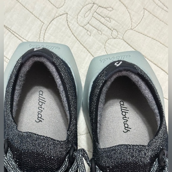 NIB Allbirds Wool Dasher 2 Mizzle NIB Natural Black with Bark Grey Soles - Picture 6 of 10